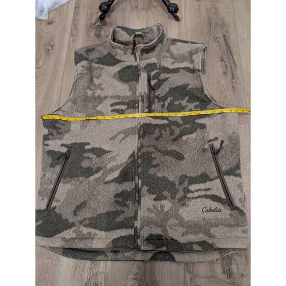 Cabelaās Wooltimate 4MOST Windshear Hunting Vest Menās XL Camo Wool Blend - Picture 6 of 11